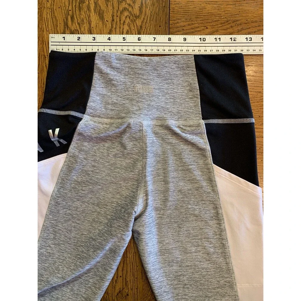 Pink Victoria's Secret Ultimate High Waist Yoga Leggings Spell Out Shiny Small/P